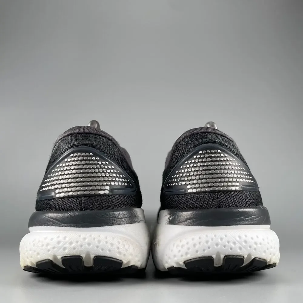 Brooks Ghost 16 Men's Size 9.5 D Black White Running Sneaker Athletic Shoes GUC